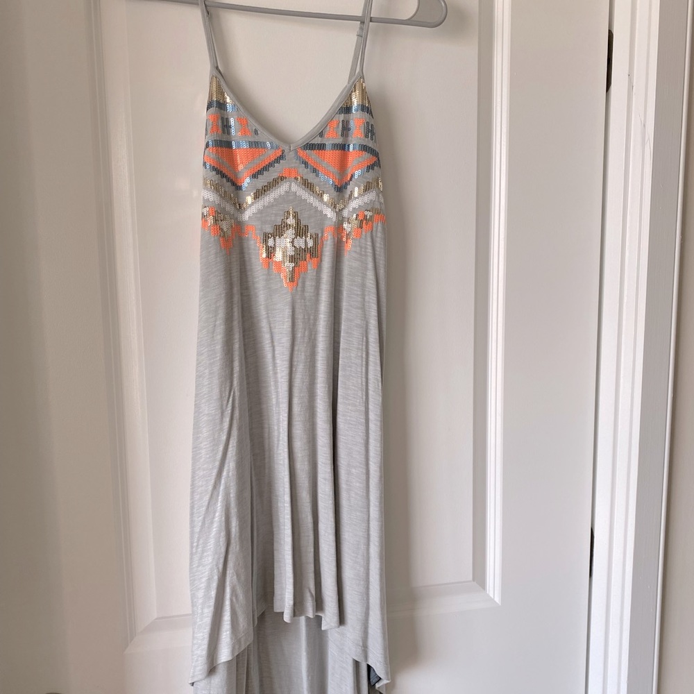 Express, spaghetti strap, hi low, dress